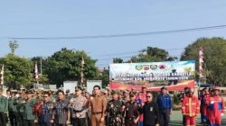 DANDIM 0616/PEMKAB INDRAMAYU HADIRI APEL SIAGA TANGGAP BENCANA KARHUTLA 2026 di Mapolres Indramayu