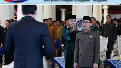 Bupati Lucky Hakim Lantik Aan Hendrajana sebagai Pj. Sekda Indramayu bersama 159 Pejabat Administrasi dan Fungsional