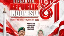 Dandim 0402/OKI-OI Beserta Staf dan Jajaran Mengucapkan Dirgahayu ke-81 Republik Indonesia