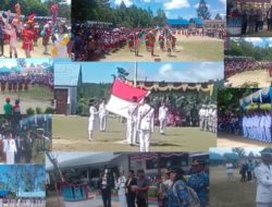 Dipimpin Camat Irianto, Upacara HUT Ke-81 RI di Sijamapolang Berlangsung Khidmat dan Meriah