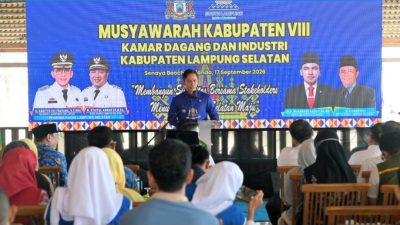 Ekonomi Lampung Selatan Tumbuh 5,71 Persen, Egi Ingin Kadin Perkuat Dampak Dunia Usaha bagi Warga