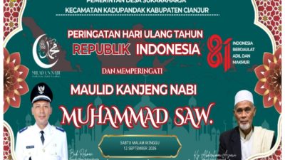 Pemerintah Desa Sukaraharja Gelar HUT RI ke-81 dan Maulid Nabi Muhammad SAW