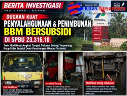 Dugaan Kuat Penyalahgunaan BBM Bersubsidi Aktivitas Ilegal Di SPBU 23.316.10 Kota Lubuklinggau.