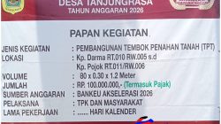 Warga Kp. Pojok Sambut Antusias Realisasi Pembangunan TPT Desa Tanjungrasa dari Bankeu 2026