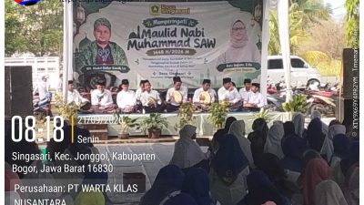 Peringati Maulid Nabi Muhammad SAW 1448 H, Pemerintah Desa Singasari Sukses Gelar Tabligh Akbar