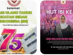 Pengurus Cabang Ikatan Bidan Indonesia Di Gelar  di Aula Nyi Endang Dharma UNWIR Indramayu