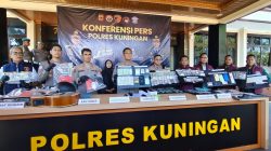 KURUN WAKTU 2 BULAN, POLRES KUNINGAN UNGKAP BELASAN KASUS NARKOBA HINGGA BALAP LIAR