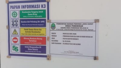 Di Duga Proyek Pembangunan 2 Ruang Kelas Baru SLB Negeri Mutiara Hati Sengaja Mengabaikan K3 dan APD Serta Tidak Adanya Pengawas ( Mandor ) Di Lokasi Proyek