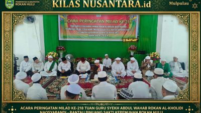 Puncak Milad Syeikh Tuan Guru Syeikh Abdul Wahab Rokan, Pemkab Rohul Perkuat Syiar dan Pelestarian Wisata Religi