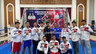 Kado Manis HUT ke-499, Tim Tinju PERTINA Indramayu Borong 9 Emas dan 2 Perak di Sukabumi