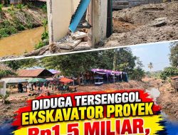 Diduga Tersenggol Ekskavator Proyek Rp1,5 Miliar, WC Warga di Arisan Deras Rusak Parah