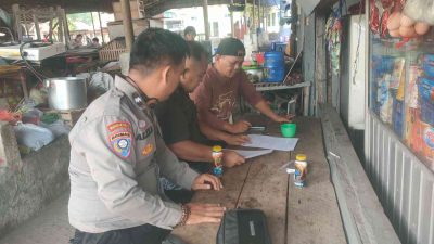 Cegah Gangguan Kamtibmas, Bhabinkamtibmas Polsek Gunung Megang Imbau Warga Patuhi Aturan Hiburan Hajatan