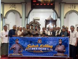 Sholat Subuh Keliling di Masjid Al Hijrah, Kapolres Ogan Ilir Ajak Warga Jaga Ogan Ilir Sebagai Kota Santri