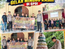Dukung Program 100 Hari Kapolri, Polsek Gunung Megang Gelar Minggu Kasih di GPDI