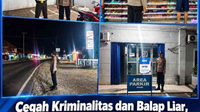Cegah Kriminalitas dan Balap Liar, Polsek Gunung Megang Intensifkan Patroli KRYD Malam Hari