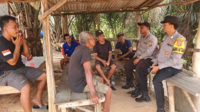 Dekat dengan Warga, Polsek Gunung Megang Tampung Aspirasi dan Sampaikan Imbauan Kamtibmas