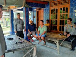 Polsek Gunung Megang Sambangi Warga Tanjung Muning Lewat Program POLIRAN, Tampung Aspirasi dan Perkuat Kamtibmas