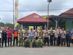 Patroli Polisi Sanjo di Desa Berugo, Kapolsek Gunung Megang Ajak Masyarakat Jaga Kamtibmas