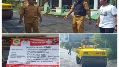 Realisasikan Anggaran Bantuan Keuangan Kabupaten Bogor Tahun 2026, Desa Petir Bangun Jalan Hotmix di Kp. Cibeureum