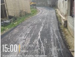 Realisasi Pembangunan Tahap Satu: Pengaspalan Jalan Desa Kiarapandak Rampung, Aksesibilitas dan Ekonomi Warga Meningkat