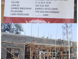 Wujudkan Pelayanan Publik yang Optimal, Desa Balekambang Realisasikan Rekonstruksi Kantor Desa