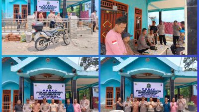 Cegah Peredaran Narkoba, Polsek Rantau Alai Dirikan Posko Polisi Bersama Masyarakat Anti Narkoba di Desa Tanjung Mas