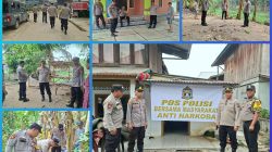 Cegah Peredaran Narkoba, Kapolsek Tanjung Raja Cek Pos Polisi Bersama Masyarakat di Desa Skonjing