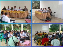 Polsek Gunung Megang Hadiri Sosialisasi Program Fasilitasi Pembangunan Kebun Masyarakat di Benakat