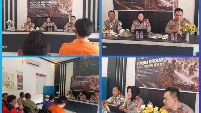 Siswa Sespimen Polri Gelar FGD di Polsek Indralaya, Perkuat Kolaborasi Penanggulangan Karhutla