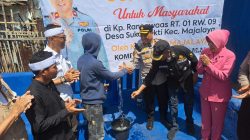 Peduli Warga, Kapolsek Majalaya Resmikan Sumur Bor Untuk Masyarakat di Kampung Rancawaas Desa Sukamukti
