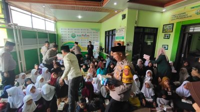 Polsek Majalaya Berikan Santunan di Panti Asuhan Assalm Yatim dan Dhuafa Majalaya