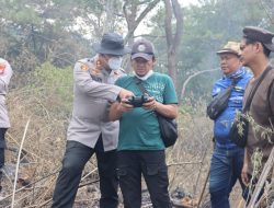Turun Langsung ke Lokasi Kebakaran, Kapolres Kuningan Tinjau Pemadaman Karhutla di Kawasan TNGC