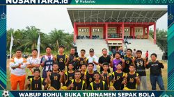 Wabup Syafaruddin Poti Buka Turnamen Sepak Bola Antar SLTA seRohul