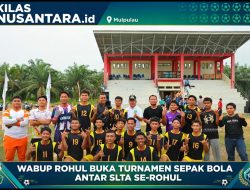 Wabup Syafaruddin Poti Buka Turnamen Sepak Bola Antar SLTA seRohul