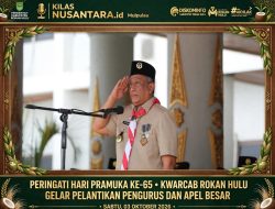 Peringati Hari Pramuka Ke-65, Kwarcab Rokan Hulu Gelar Pelantikan Pengurus dan Apel Besar