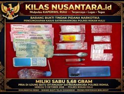 Miliki Sabu 5,68 Gram, Pria di Ujung Batu Ditangkap Satresnarkoba Polres Rohul