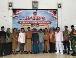 Polsek Senduro Pantau Pelantikan Kasi Kesra Desa Kandangan, Berlangsung Aman dan Kondusif
