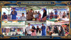 Ditpolairud Polda Riau Gelar Sambang Nusa di Pulau Kijang Inhil, 60 Paket Sembako dan Bibit Pohon untuk Warga Pesisir