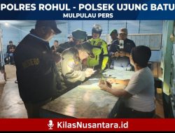 Jelang Malam Pesta Rakyat, Polsek Ujung Batu Gelar Patroli Gabungan, Petugas Amankan Tuak & Dua Wanita