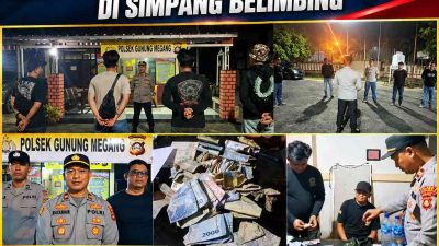 Respons Cepat Laporan Warga, Polsek Gunung Megang Amankan Tiga Terduga Pelaku Pungli di Simpang Belimbing