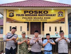 Cegah Peredaran Narkoba, Kapolsek Gunung Megang Cek Posko Kampung Tangkal Narkoba di Desa Berugo